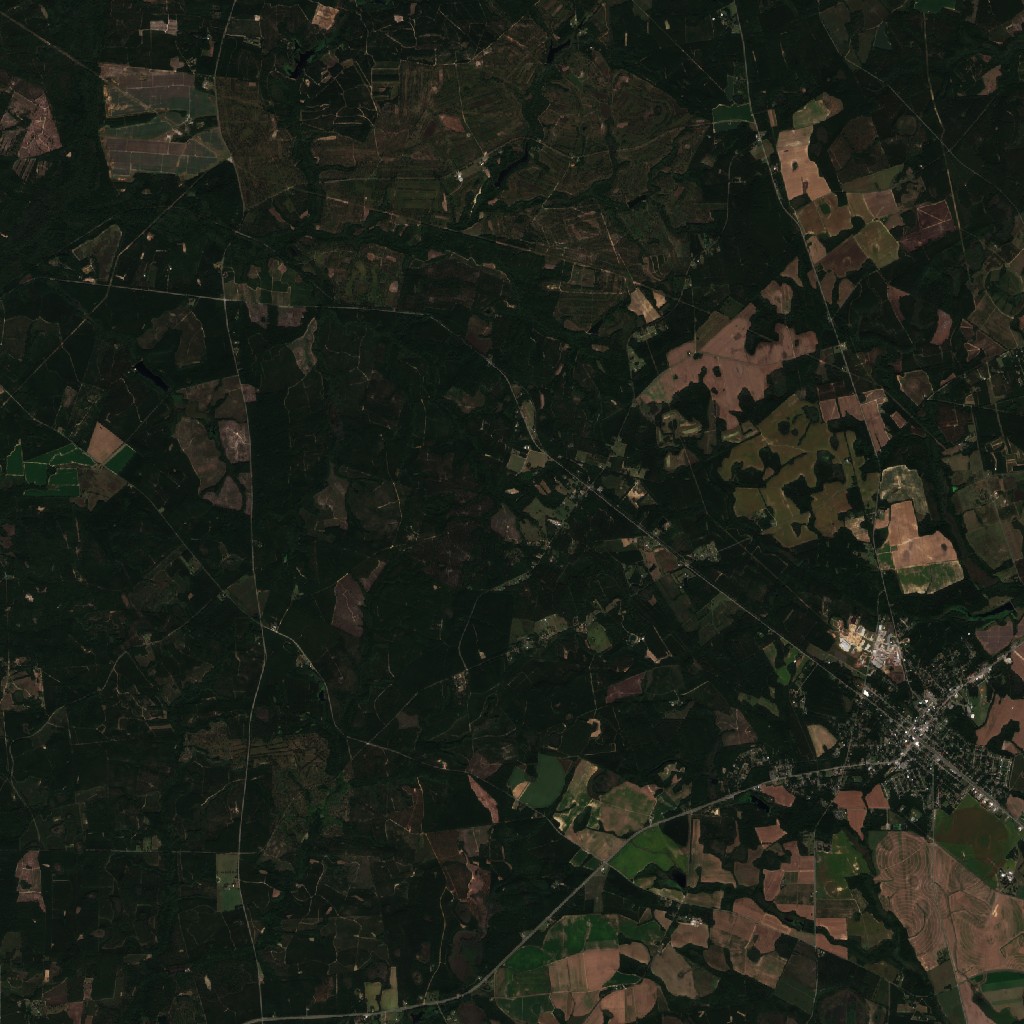 Sentinel-2 image after the tornado