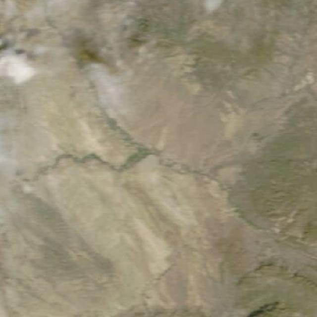 Satellite view — Rio Grande at Presidio International Bridge, TX