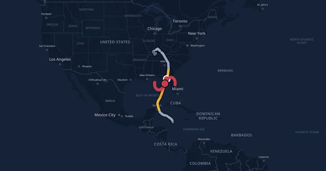 Track map of Hurricane Helene (2024)