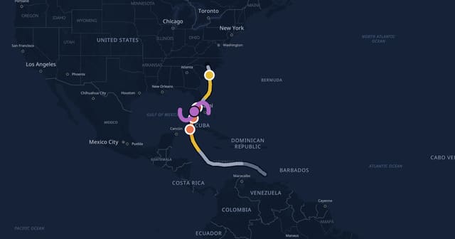 Track map of Hurricane Ian (2022)