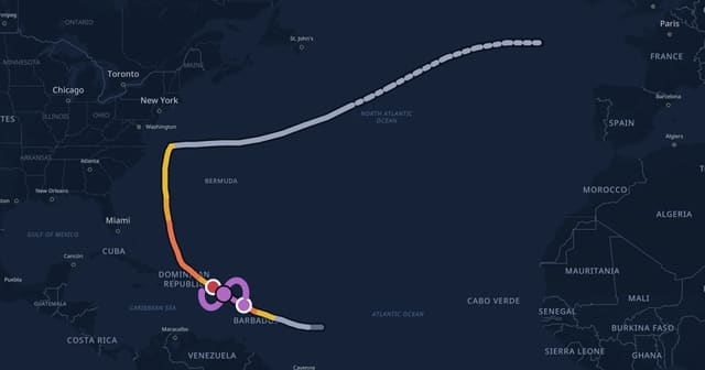 Track map of Hurricane Maria (2017)